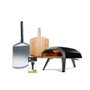 Combo Horno Ooni Koda , pala Ooni , pala de bambú y termómetro infrarrojo.
